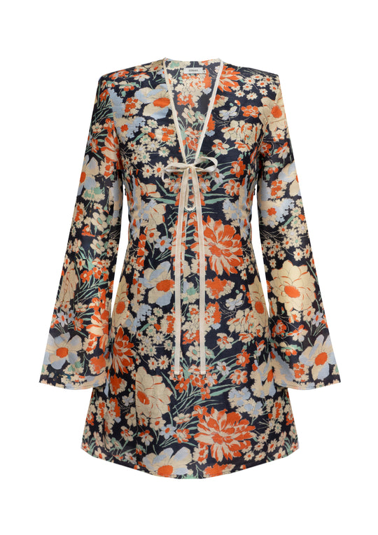 Lovaan Iris Mini Dress - Plum
